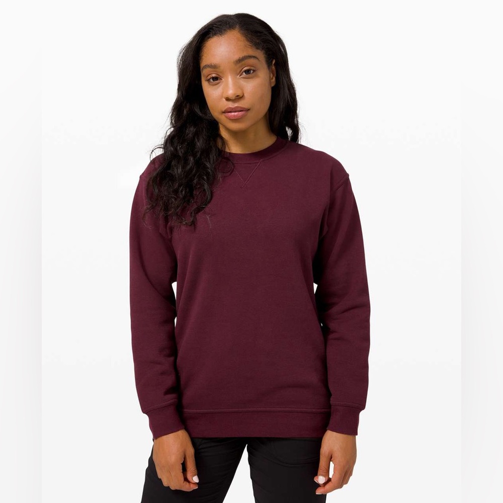 LULULEMON All Yours Crew *Fleece- Cassis (size 4)